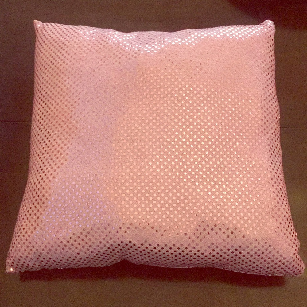 Pink bedazzled Throw Pillow